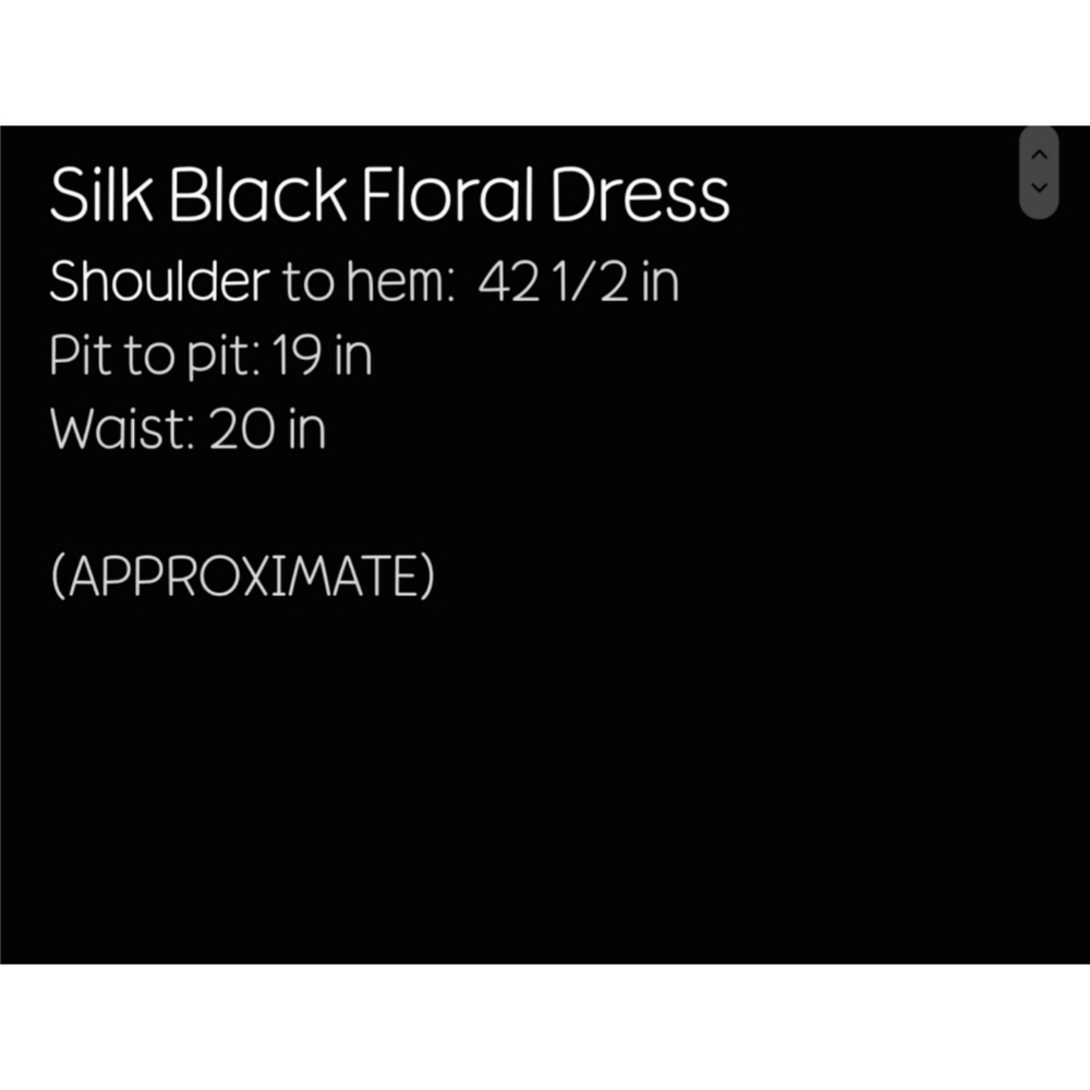 Black Asian Mulberry Silk Spandex V-Neck Short Sleeve Shift Dress, Small Medium - Picture 13 of 13